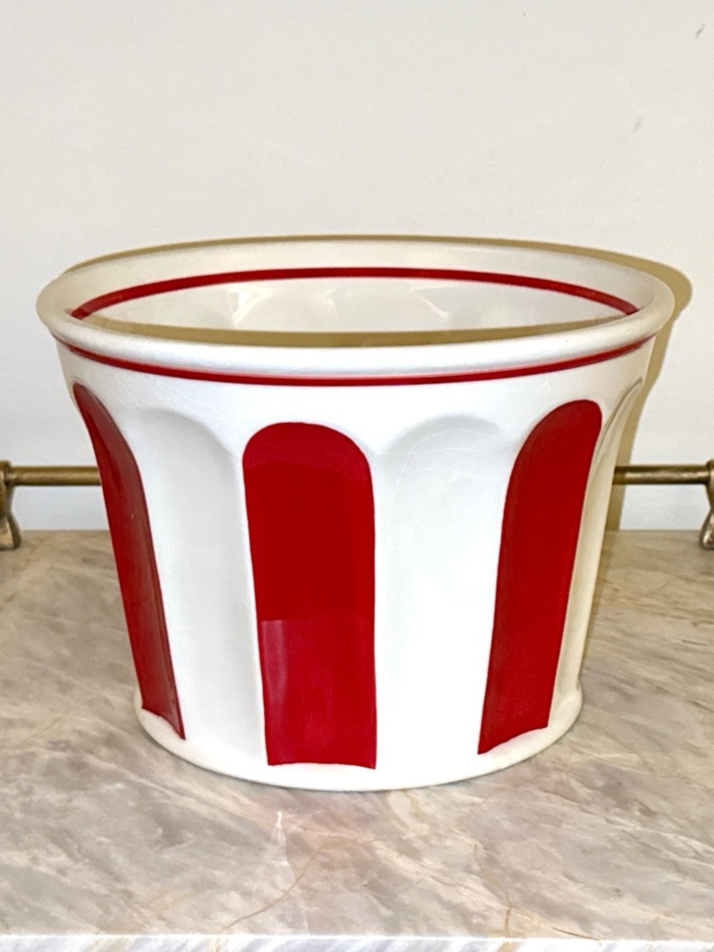 Williams-Sonoma Large Red and White Movie Night Popcorn Bowl